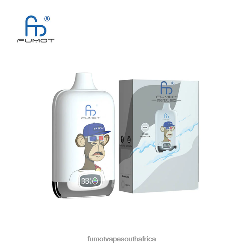Fumot Digital Box 12000 20ML Disposable Vape Pod - (1 Piece) Grape Ice V0F4BZ130 Fumot Vape Review