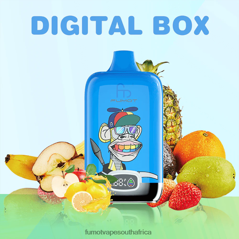 Fumot Digital Box 12000 20ML Disposable Vape Pod - (1 Piece) Grape Ice V0F4BZ130 Fumot Vape Review