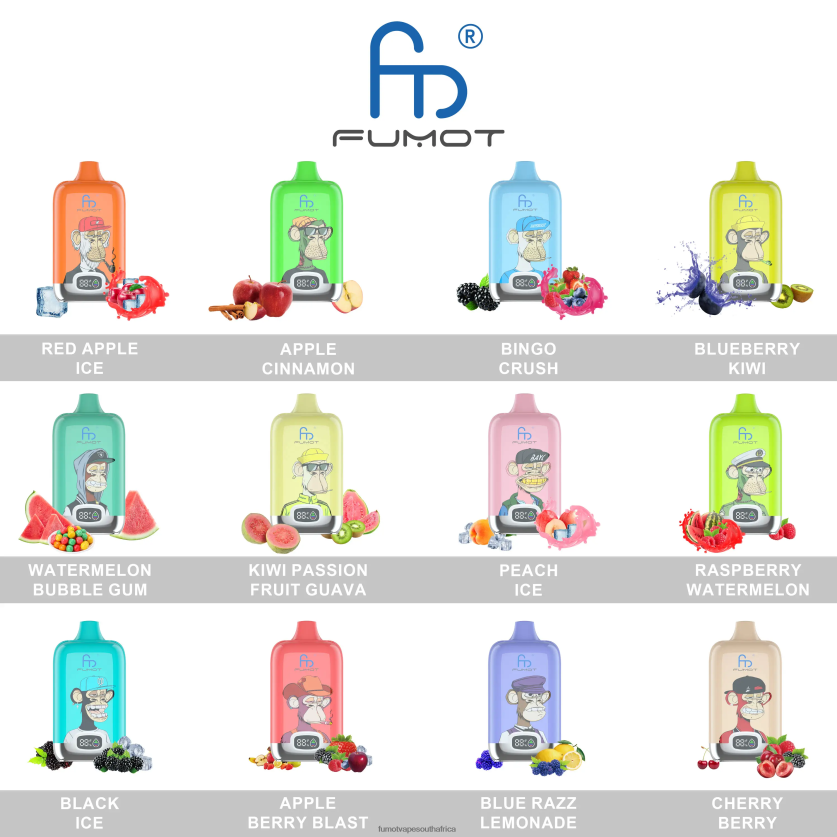 Fumot Digital Box 12000 20ML Disposable Vape Pod - (1 Piece) Grape Ice V0F4BZ130 Fumot Vape Review