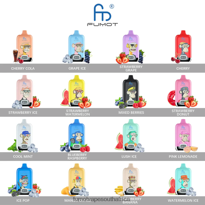 Fumot Digital Box 12000 20ML Disposable Vape Pod - (1 Piece) Kiwi passion Fruit Guava V0F4BZ133 Fumot Vape Price