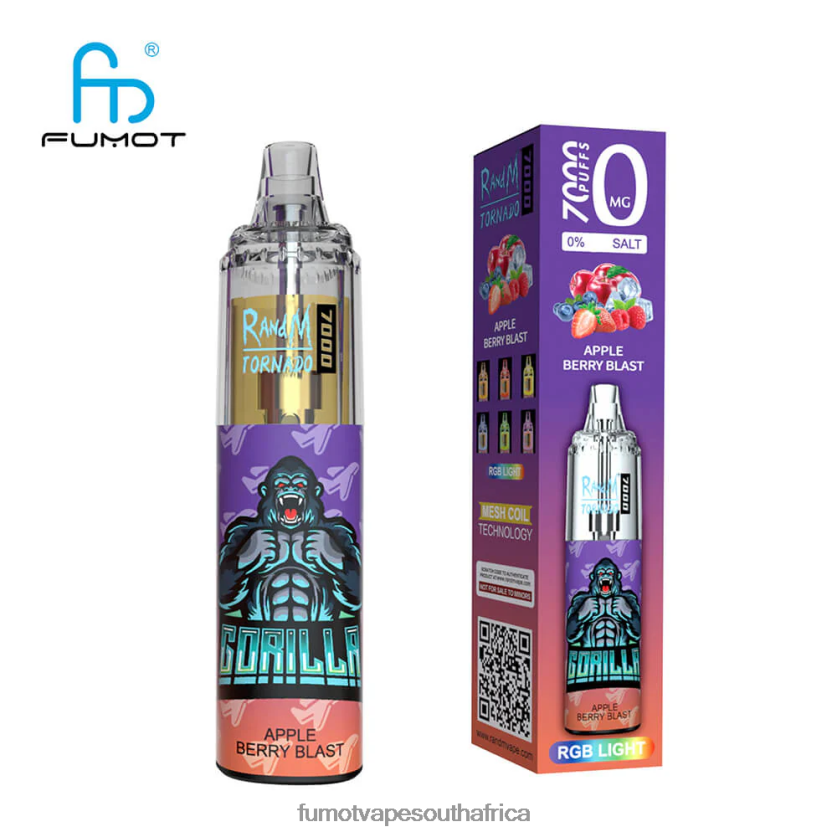 Fumot Tornado 0% 7000 Disposable Vape Pen - 14ML (1 Piece) Blackcurrant Menthol V0F4BZ503 Fumot Vape Price