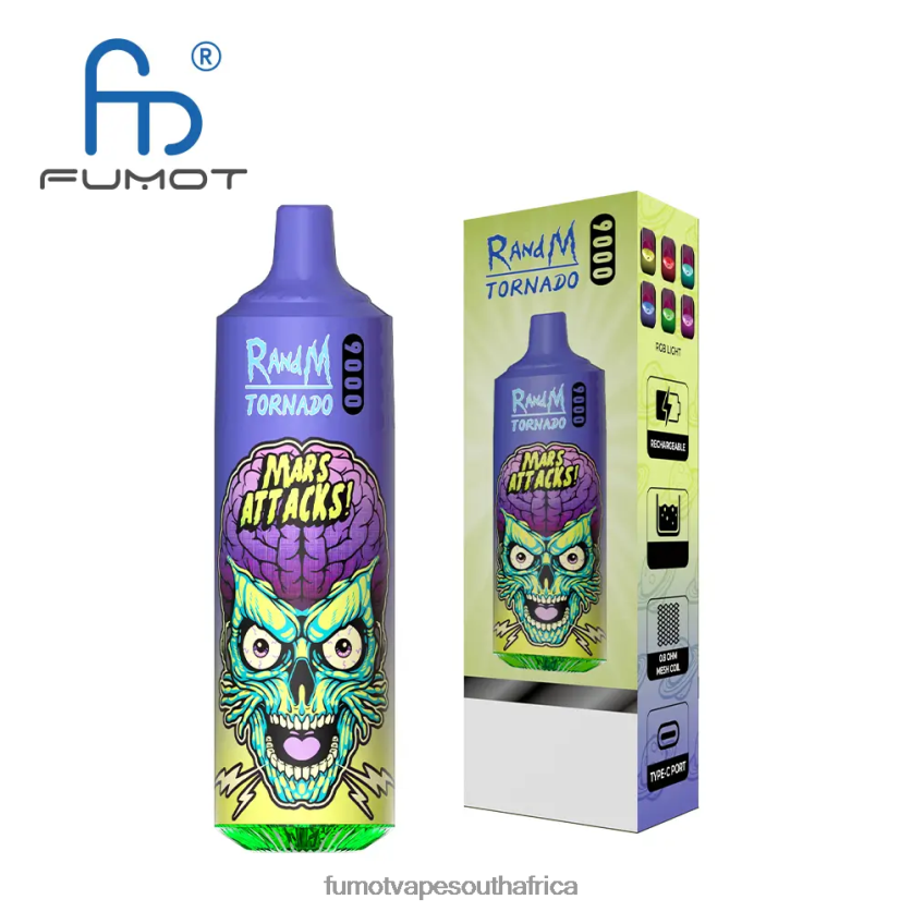 Fumot Tornado 18ML 9000 Disposable Vape Pen (1 Piece) Peach Lemonade V0F4BZ19 Fumot Review