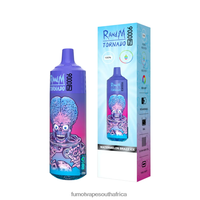 Fumot Tornado 1 Piece 9000 Pro 18ML Disposable Vape Grape V0F4BZ216 Fumot Vape Flavors