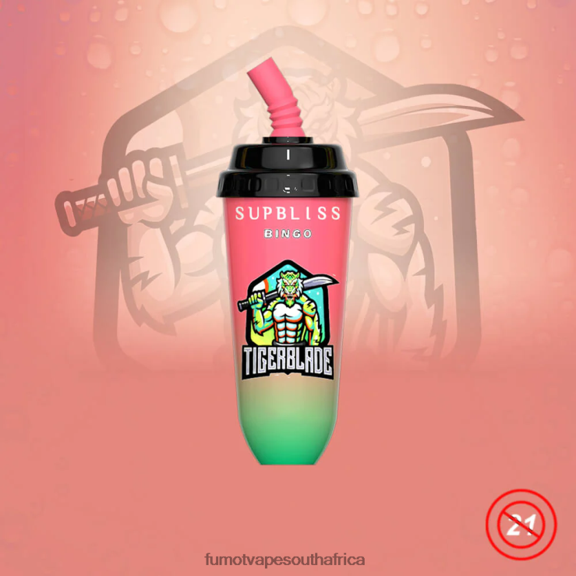 Fumot Supbliss Bingo 8000 Disposable Vape Pod Device - 16ML (1 Piece) Cherry Ice V0F4BZ395 Fumot Flavors