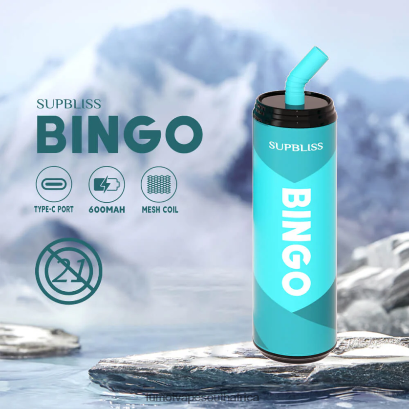 Fumot Supbliss Bingo 9000 Disposable Vape Pen (1 Piece)- 18ML Cool Mint V0F4BZ467 Fumot Price